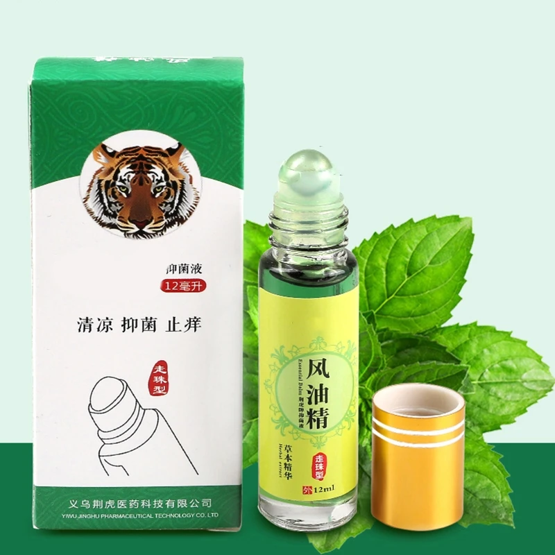 12/15ml Refreshing Oil Roll-on Tiger Essential Balm Prevent Mosquito Bites Relieve Dizziness Headache Motion Sickness C1FF