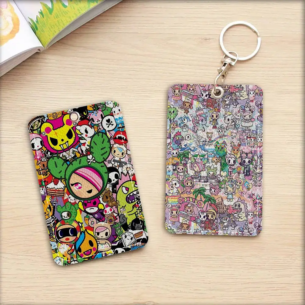 Kawaii T-Tokidoki 1pc INS Creative Cartoon Student Campus Card Holder For Meal Card, Bus Card, Work Card, Etc