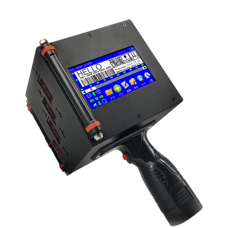 

Golden Sources 100mm Intelligent Handheld Inkjet Printer Fast Dry HP Ink 4 Cartridges For Expiry Date Batch Number Display