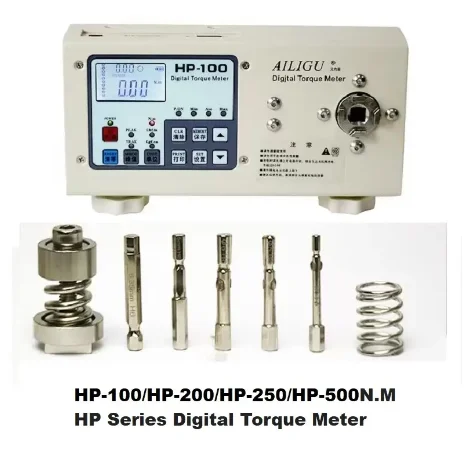 HP-100 HP-200 HP-250 HP-500N.M Digital Torque Force Meter Motor Performance Torgue Tester 1800mAh Battery kgf.Cm/Lbf.in Support