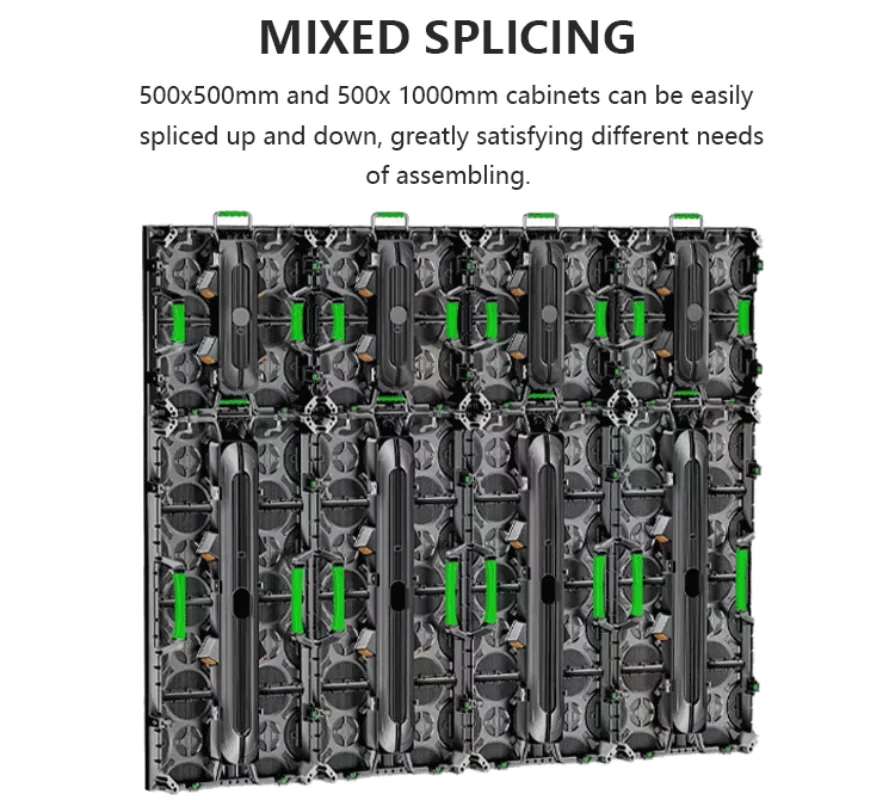 HD Indoor P2.6 Screen 500x500mm Panel LED Video Wall RGB LED Display Full Color LED Screen