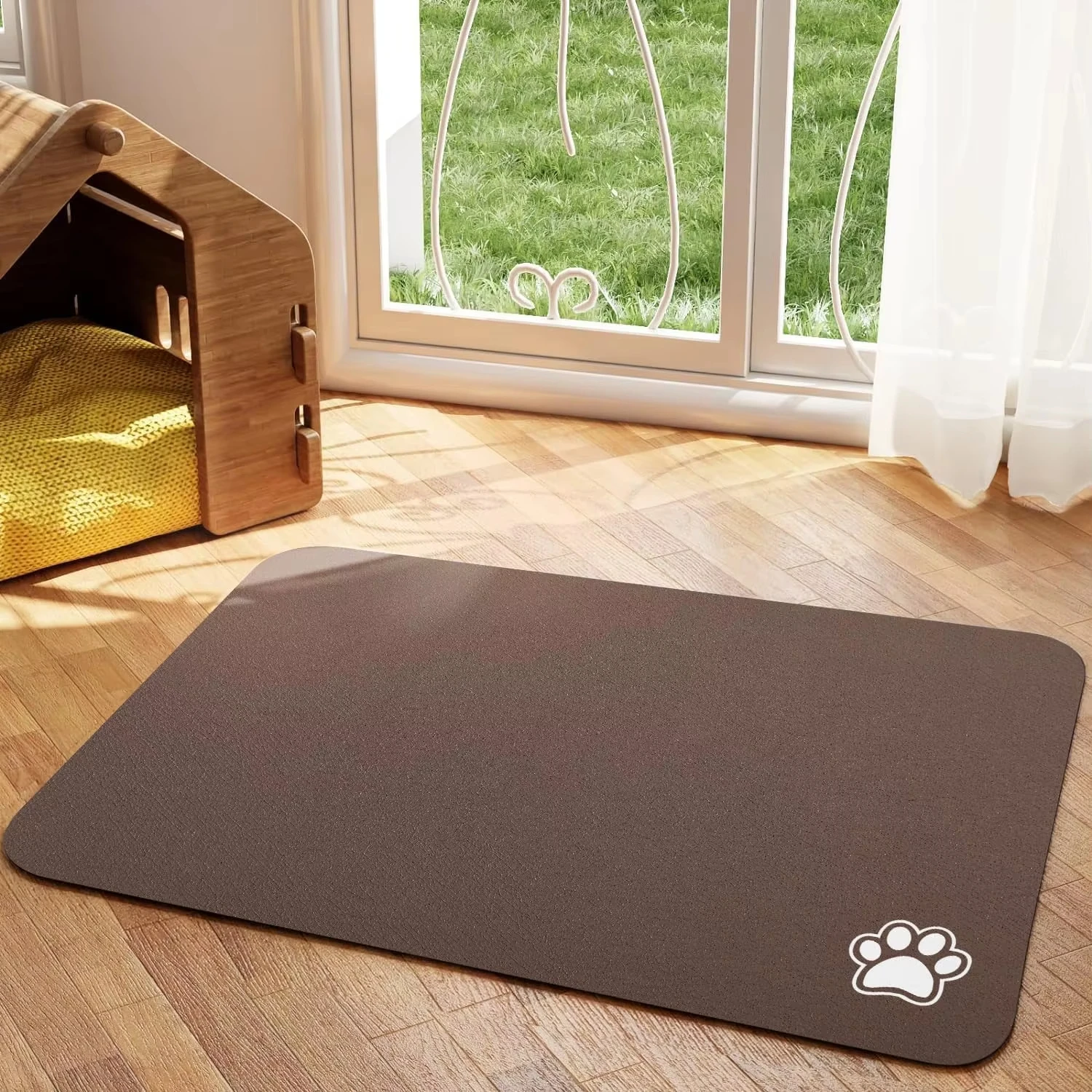 VIKAMA Silica Mud Pet Feeding Splash-proof Mat - Best-selling New Model Cat and Dog Universal Easy-to-Clean Meal Mat