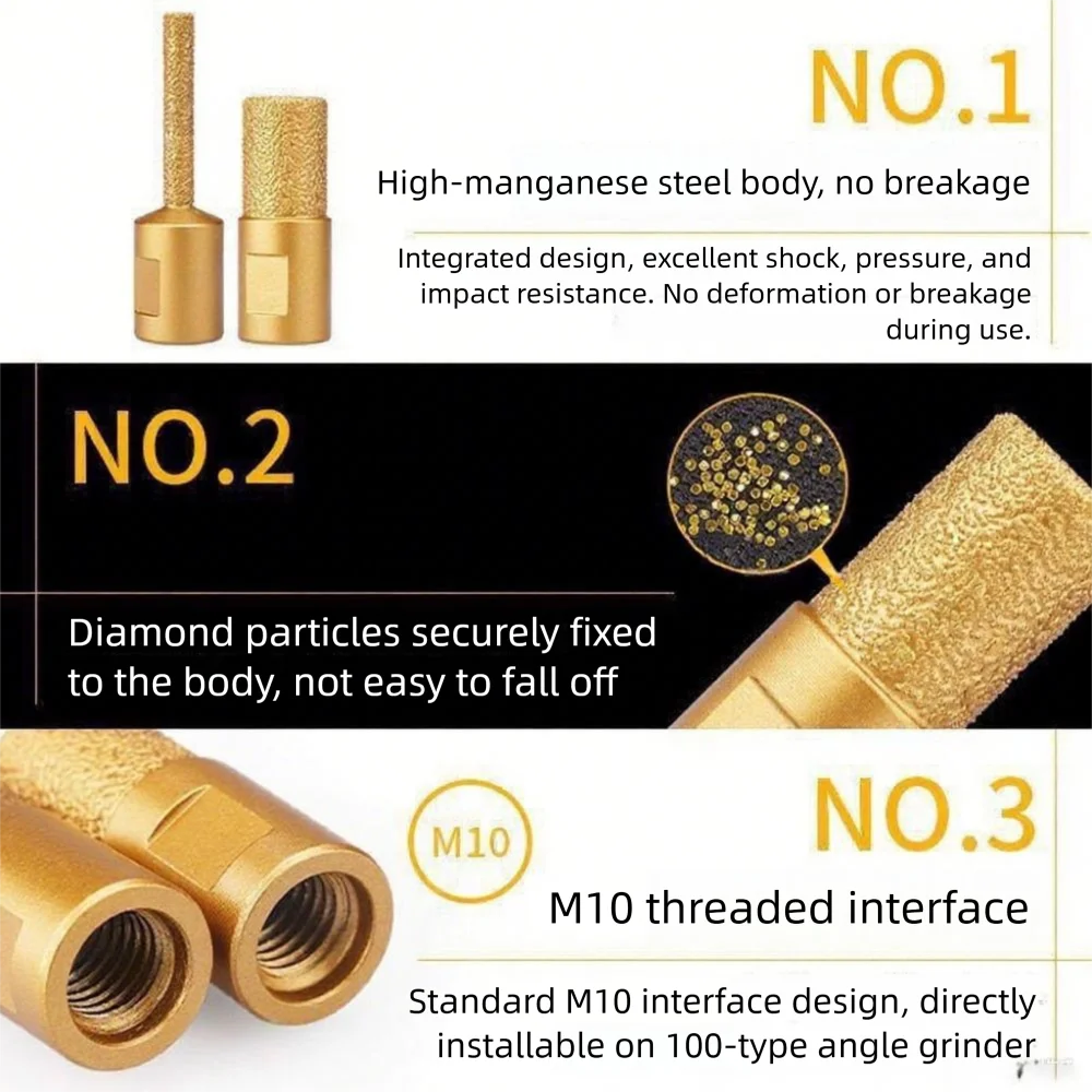 Round Shank Burr Rotary Tool อเนกประสงค์ความแข็งสูงบดไฟล์โรตารีความทนทาน Enhanced Fit สําหรับเครื่องบดมุม