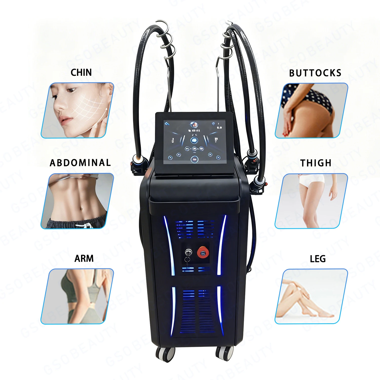 3 Handle Cellulite Removal lipolysis MachineCool Wave Body Slimming Equipment for Weight Loss