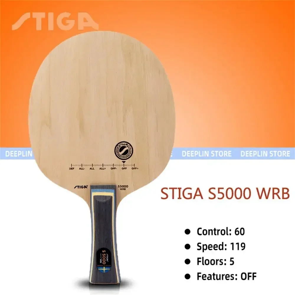 

Stiga S4000 S5000 S5000WRB Table Tennis Blade 5/7 Ply Racket Ping Pong Bat Paddle WRB Blade