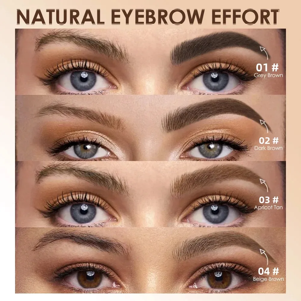 防水アイブロウスタンピングキット ナチュラルアウトラインブロウエンハンサー 長持ちメイクアップセット 女性用 スタンプブラシテンプレート付き