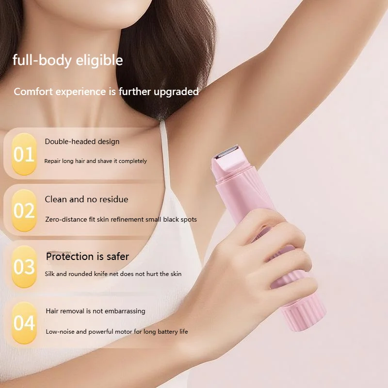 Bikini Trimmer for Women Electric Razor Female Body Epilator Women Electric Shaver for Bikini Legs Underarm Face Hair Remover image 4