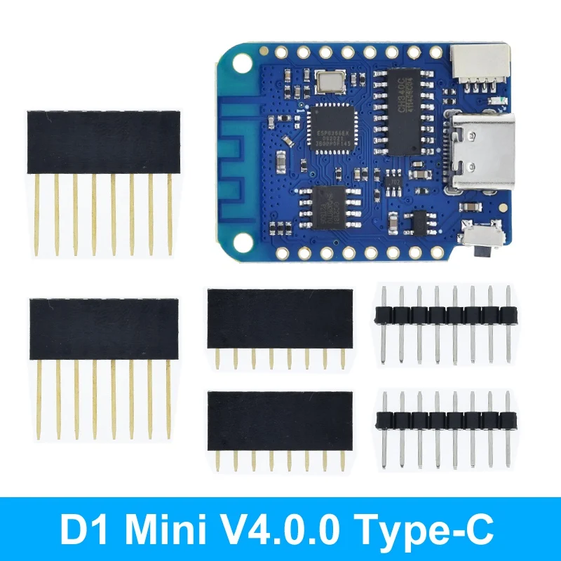 TZT WeMos D1 Mini Pro V3.0 NodeMcu 4 MB/16 MB Bytes Lua WIFI Internet of Things Entwicklungsboard basierend auf ESP8266 CH340G Nodemcu V2 – Detail 6