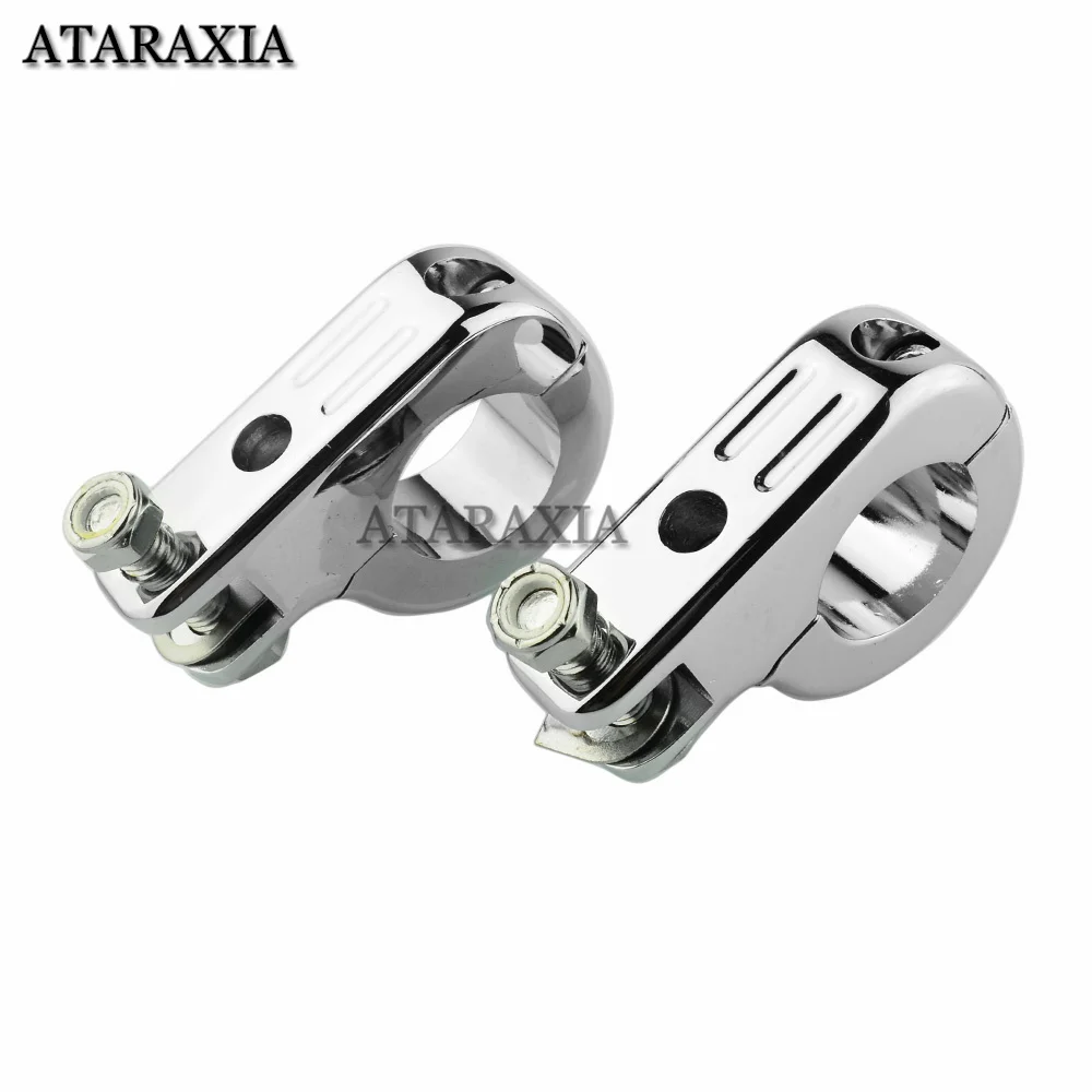 Motorcycle Universal 32mm/38mm Engine Guard Crash Bar Highway Peg Footpeg Mount Bracket For Harley Electra Road King Street Glid