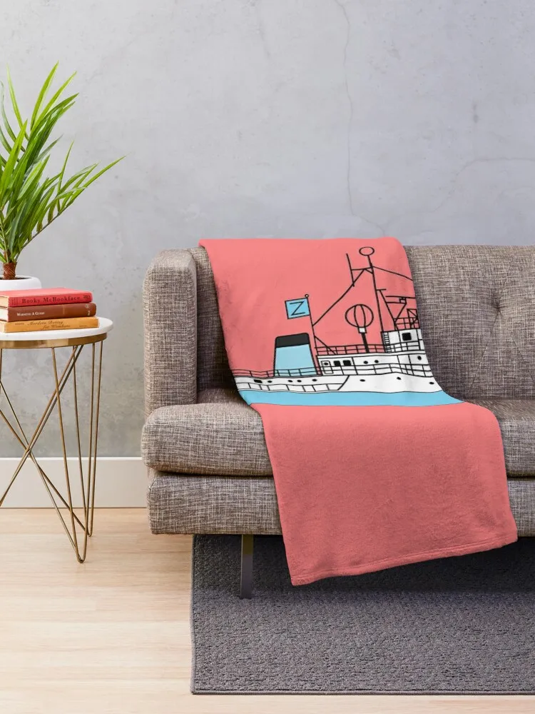 Life Aquatic by Steve Zissou - The Belafonte Throw Blanket Single Sofa Quilt Giant Sofa Blankets