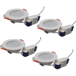 4pcs Dimmable LED Downlight AC220V 7W 110V Recessed Spot Thick Aluminum Lighting Bedroom Kitchen Indoor Down Lamp With Driver