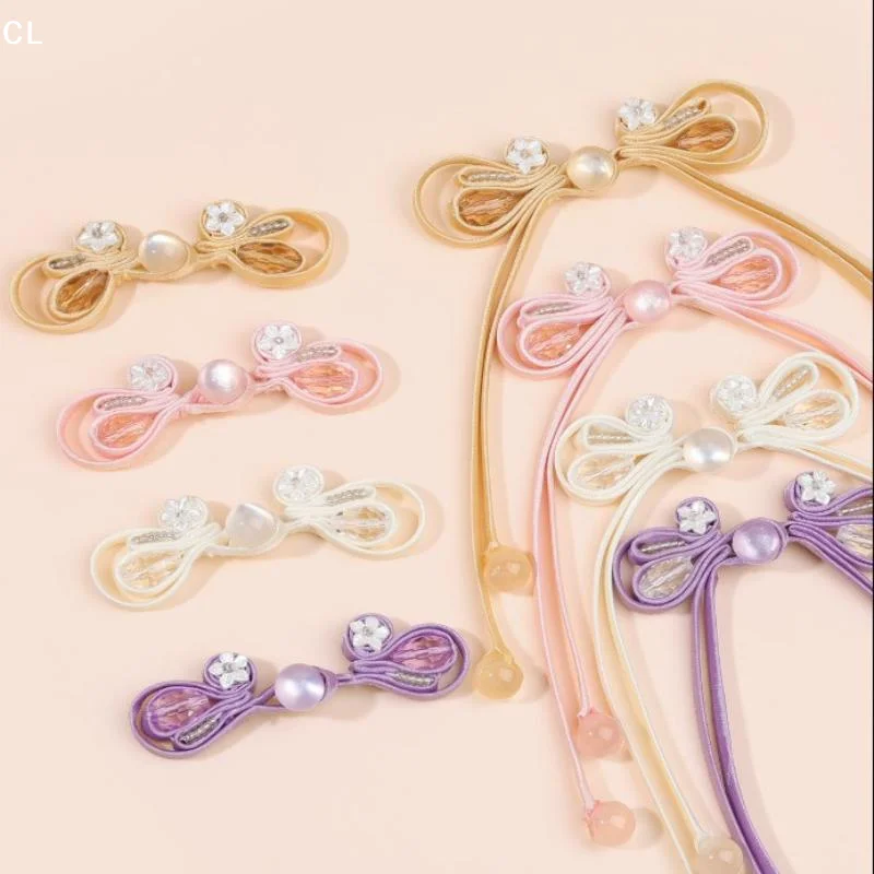 AttireTroveChinese Style Handmade Crystal Fabric Buttons For Cheongsam, Traditional Chinese Clothing, Formal Wear Accessories