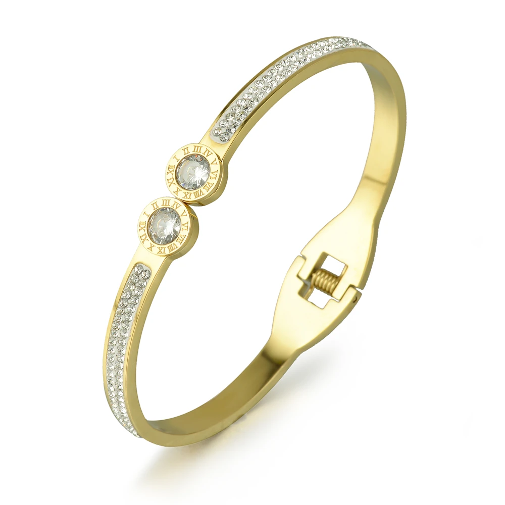 The new women's fashion best-selling Roman numeral bracelet with diamonds