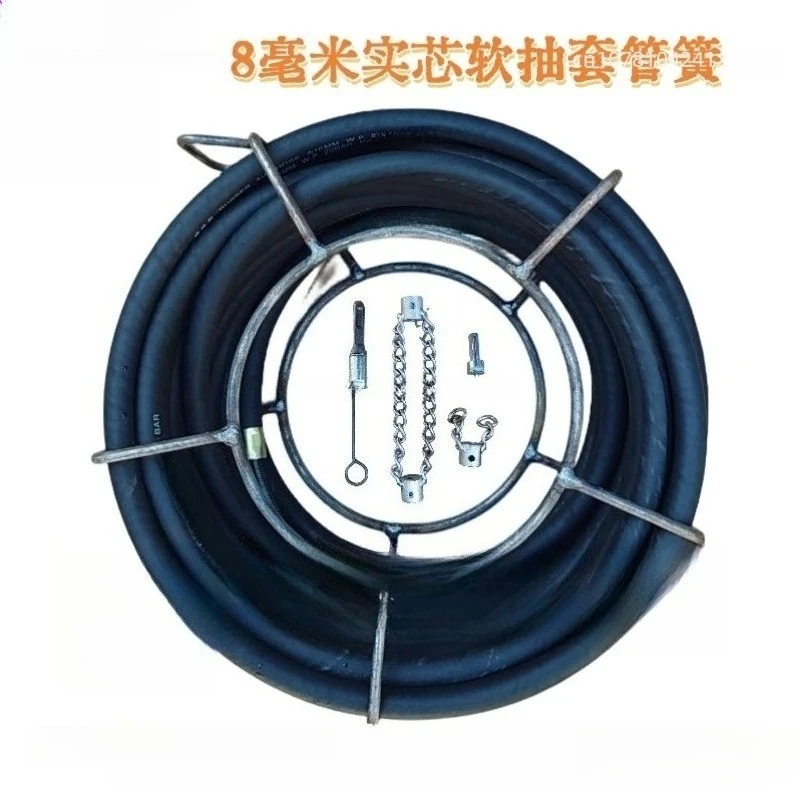 Impact Drill Dredge Sewer Main Pipeline Oil Cleaning Solid Spring Double Layer Rotating Shaft