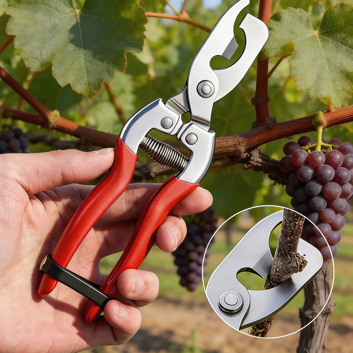 

Multifunctional 2 Headed Bud Notching Shears Stainless Steel Girdling Pruning Shears Fruit Tree Apple Citrus Grape Tool