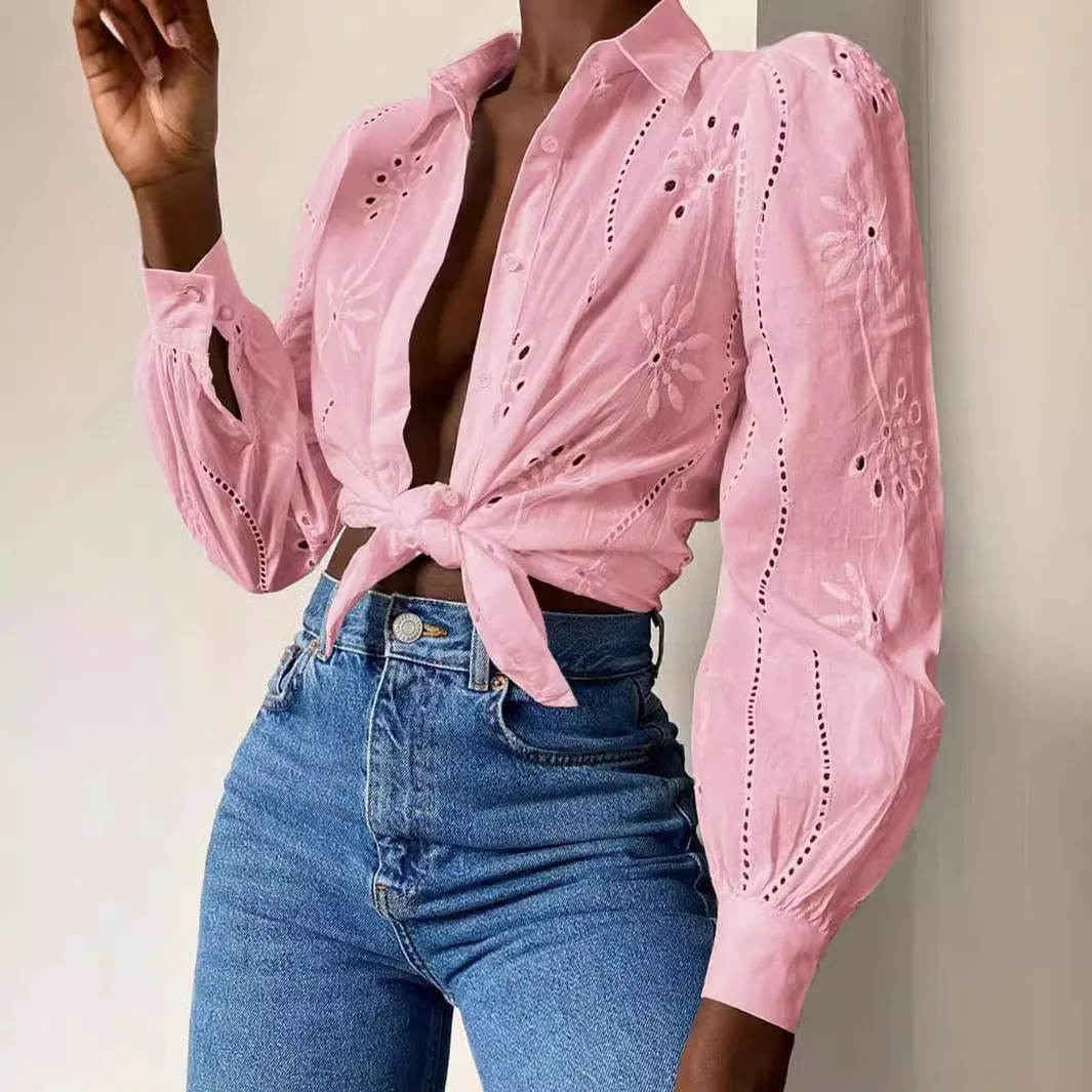 White Long Sleeve Buttons Shirt Women 2024 Autumn Casual Tops Blouse Shirts Top Femme Black Shirt Camisas De Mujer Elegantes