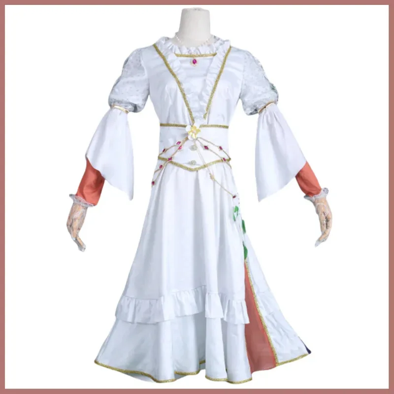 Kostium Cosplay Identity Ⅴ Ada Mesmer Psycholog Juliet Peruka Biała Spódnica Narodowość Kobieta Sexy Tradycyjny F8;c'4,t;6.j'2;