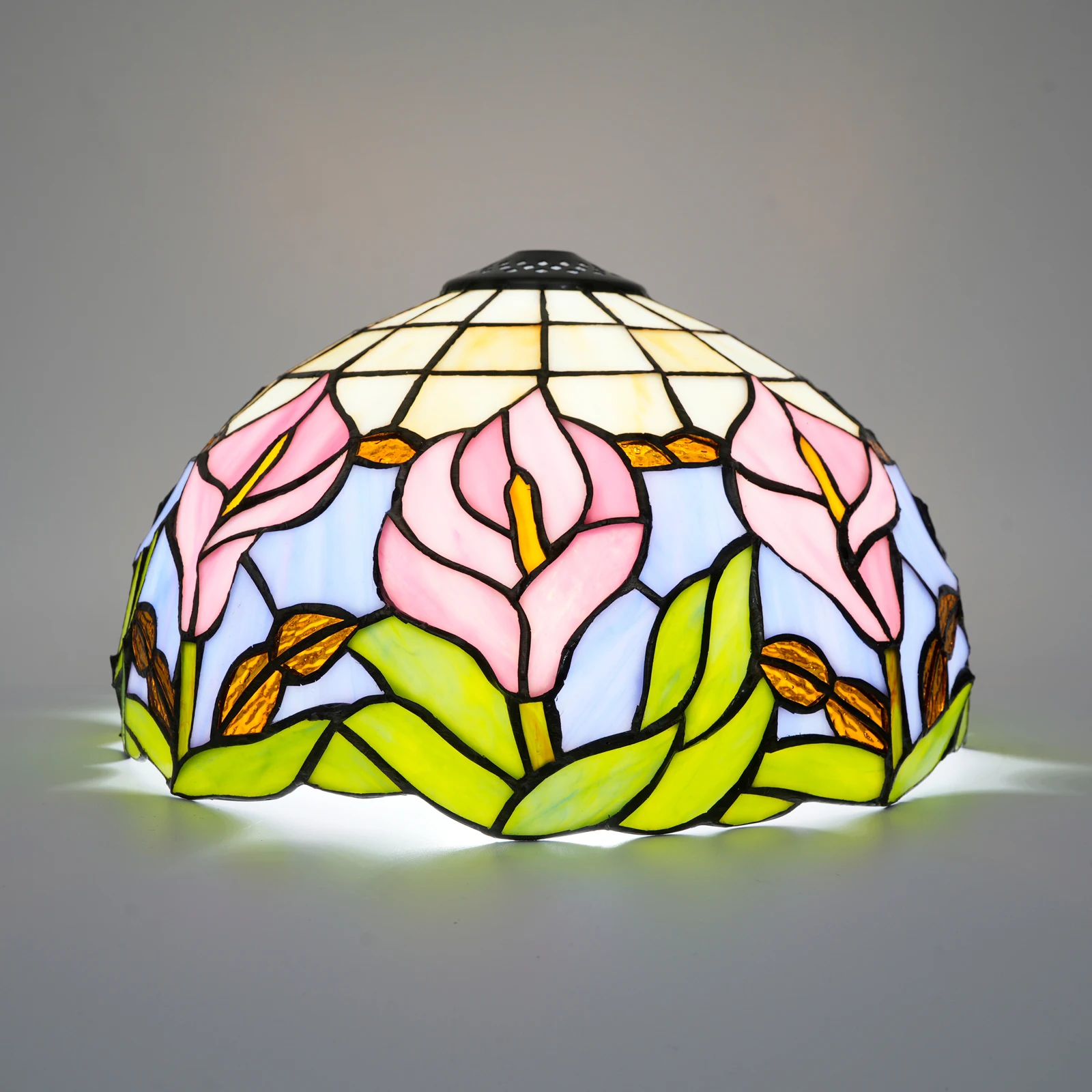 Calla lily lampshade replacement, traditional handcrafted 12 