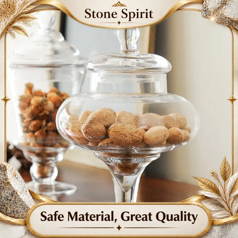 Large Capacity Sealed Jar, Transparent Glass Storage Bottle, Grain Distributor, Food Storage Container, Spice Rack, Storage Box