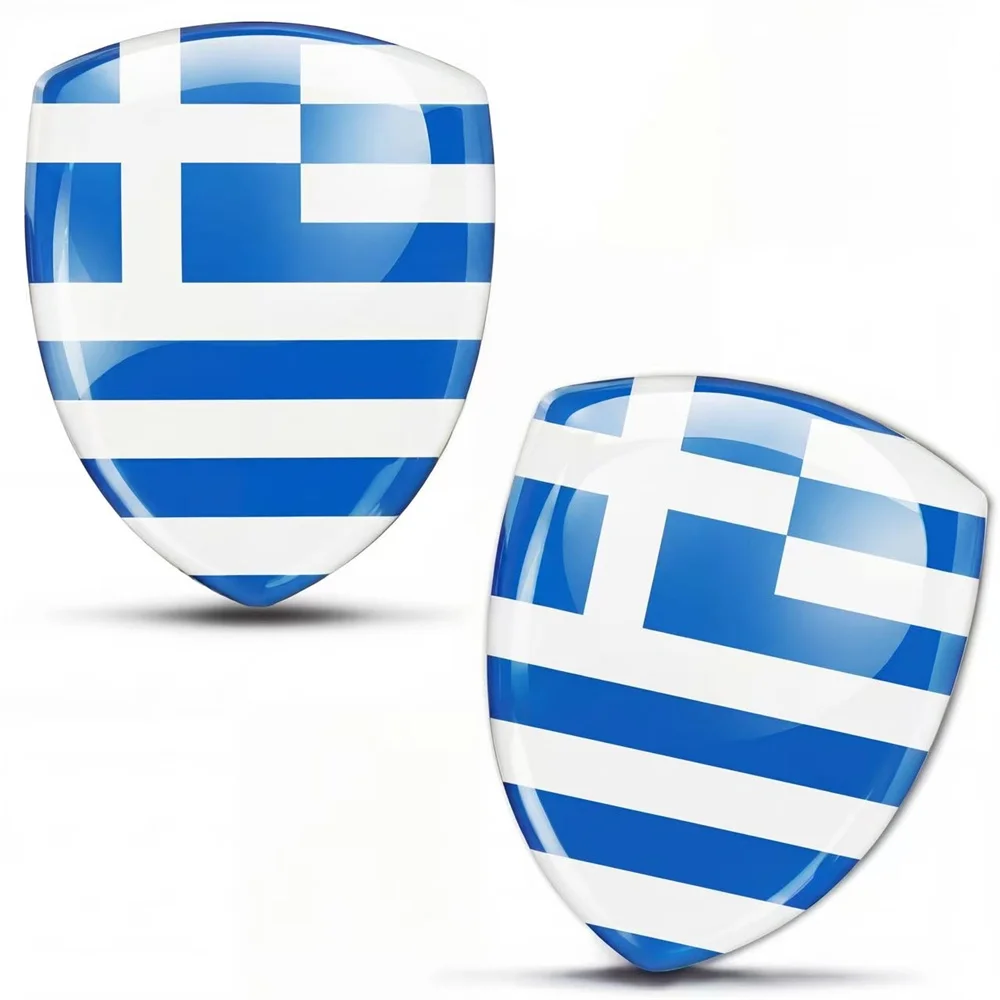 

3D силиконовые наклейки-стикеры для автомобиля, мотоцикла, шлема, мобильного телефона, планшета, чемодана, с изображением флага Греции.