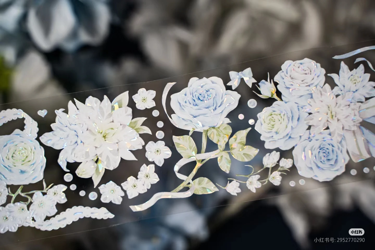 Huayulo פרחוני סרט מבריק לחיות מחמד