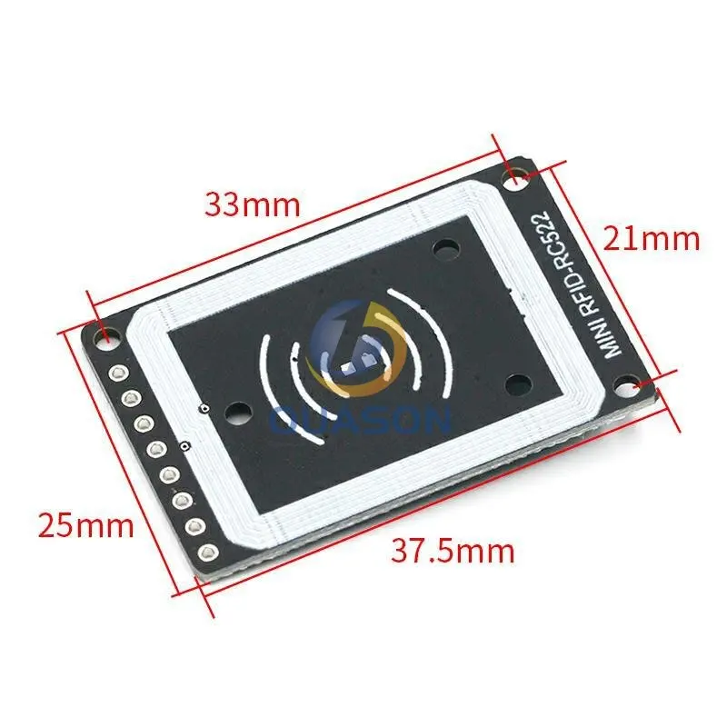 MINI RFID module RC522 Kits S50 13.56 Mhz 6cm With Tags SPI Write & Read for arduino  2560