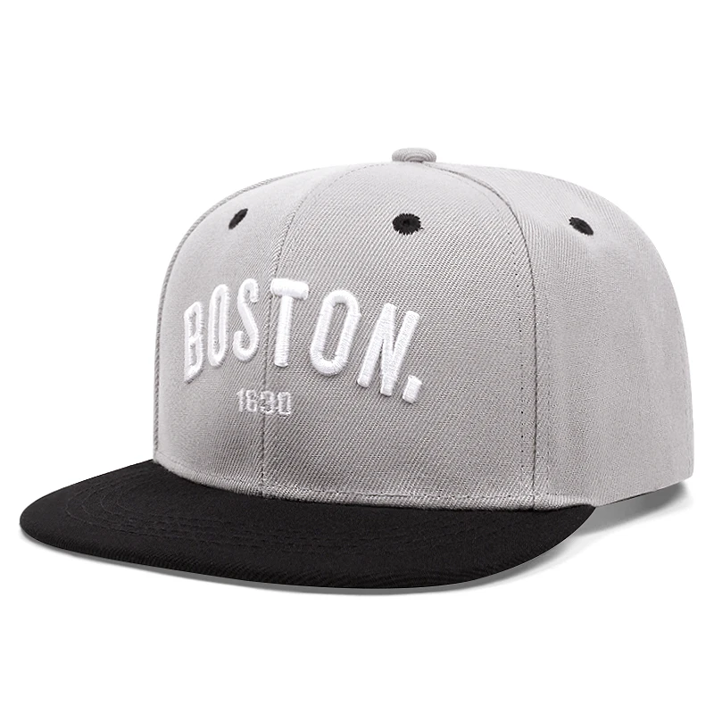 Fashion BOSTON Cap Men Women Adjustable Hip Hop Baseball Cap For Unisex Adult Outdoor Casual Sun Hat Cotton Snapback Hats