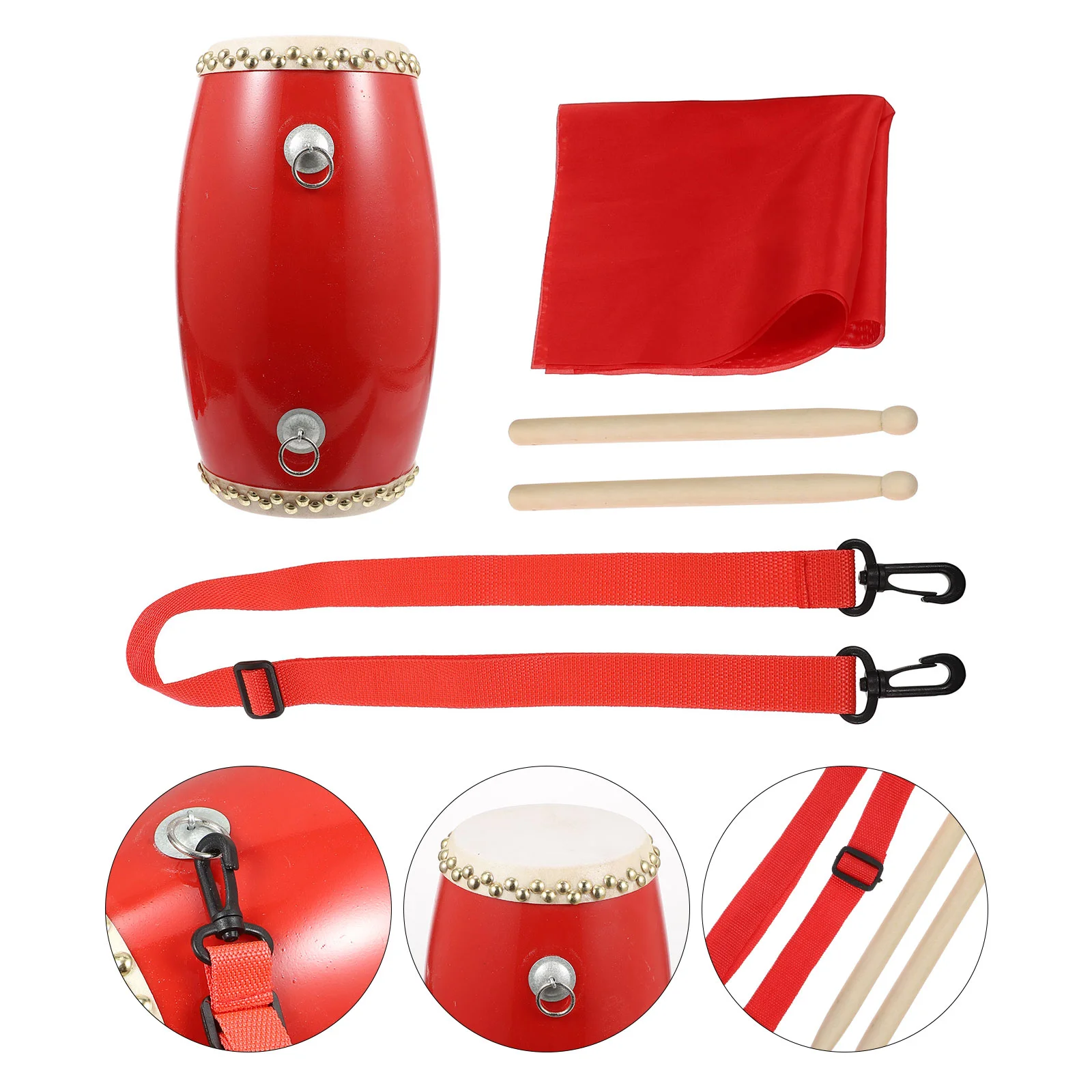 Tambour drôle pour Billy brations, taille en cuir de vachette, portable, main simple, enfant, PerSCH