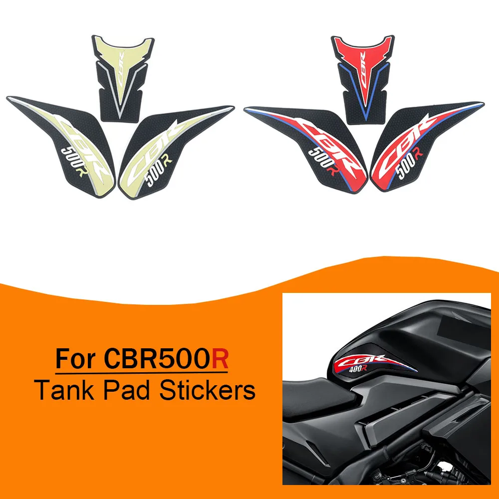 

New Tank Pad Gas Tank Traction Pads Fuel Tank Grips Side Sticker Knee Grips Protectors Decal For Honda CBR500R CBR500R