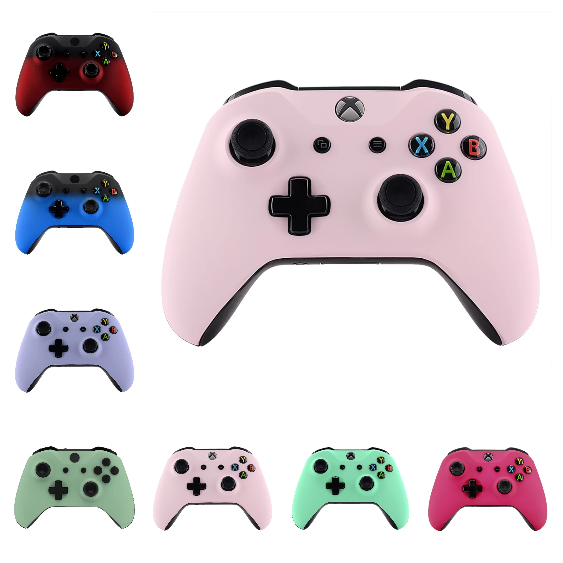 

eXtremeRate Faceplate Cover Front Housing Shell Case for Xbox One S / Xbox One X Controller (Model 1708) - 6 colors