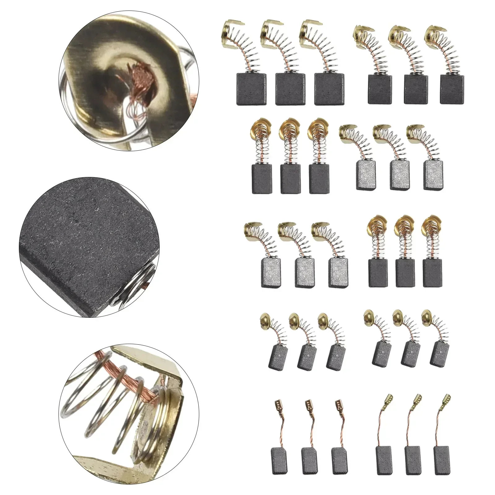 

Сделайте правильный выбор для электроинструментов — замена угольных щеток 30 шт. в 10 различных размерах для всех двигателей.