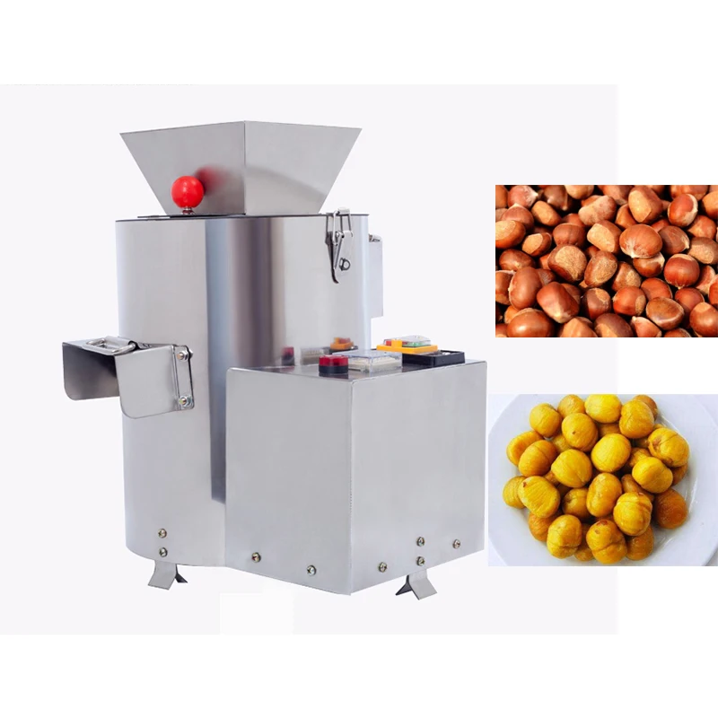 150KG/H Small Commercial Electric Automatic Chestnut Sheller Peeler Machine Chestnut Peeling Shelling Machine For Sale