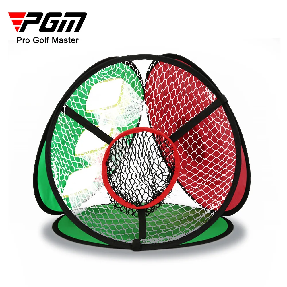 PGM กอล์ฟ Chipping NET Swing TRAINER ในร่มกลางแจ้ง Chipping pitching CAGE MAT ตาข่ายฝึกซ้อมกอล์ฟ Portable 3 Golf Soft Ball LXW021