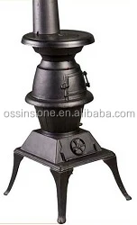 Cast Iron Fireplace Type Wood Burning Stove for Cooking