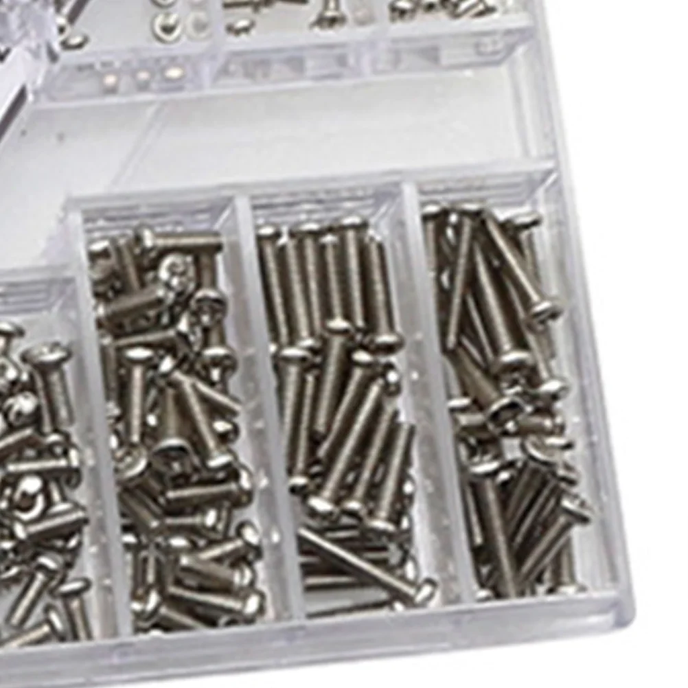 1 Set of Miniature Screw Kit Mechanical Glass Laptop Mini Screw Mixed Suit All Kinds Silver mini screw kit