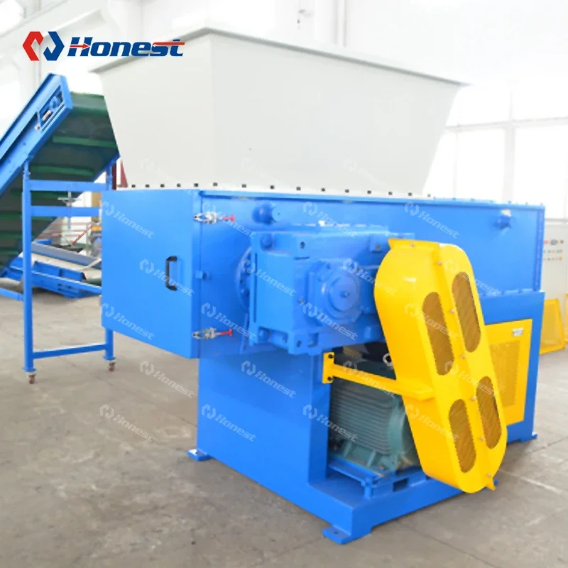 Metal Crusher Machine Single Shaft Iron Scrap Tyres Mini Plastic Shredder