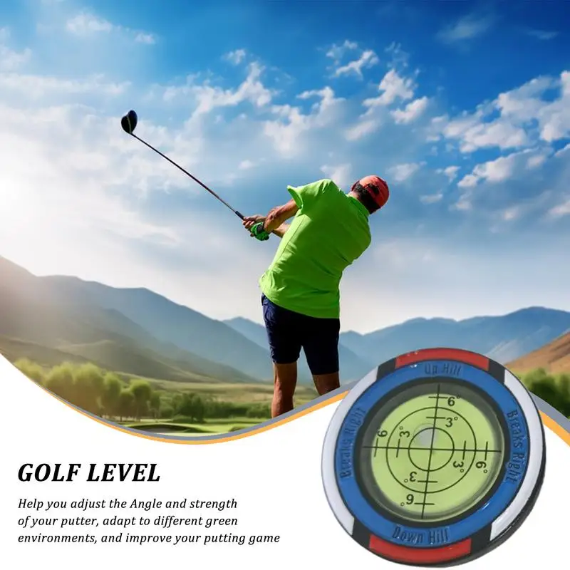 Golf Hat Clip Golf Ball Marker Green Reader High Precision Golf Putting Level Meter Reading Aids Golf Accessories