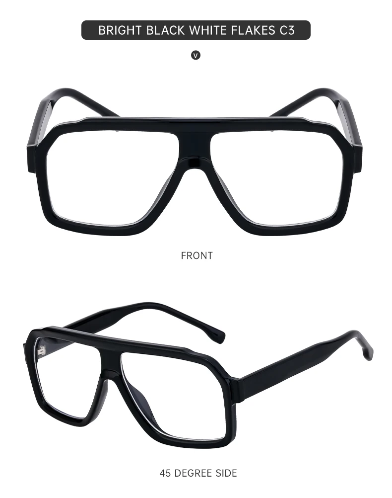2026 Modische Quadratische Großrahmen-Sonnenbrille für Herren und Damen Luxusmarke Retro Übergroße Shield-Brille für Männer Outdoor-Fahrbrillen – Detail 15