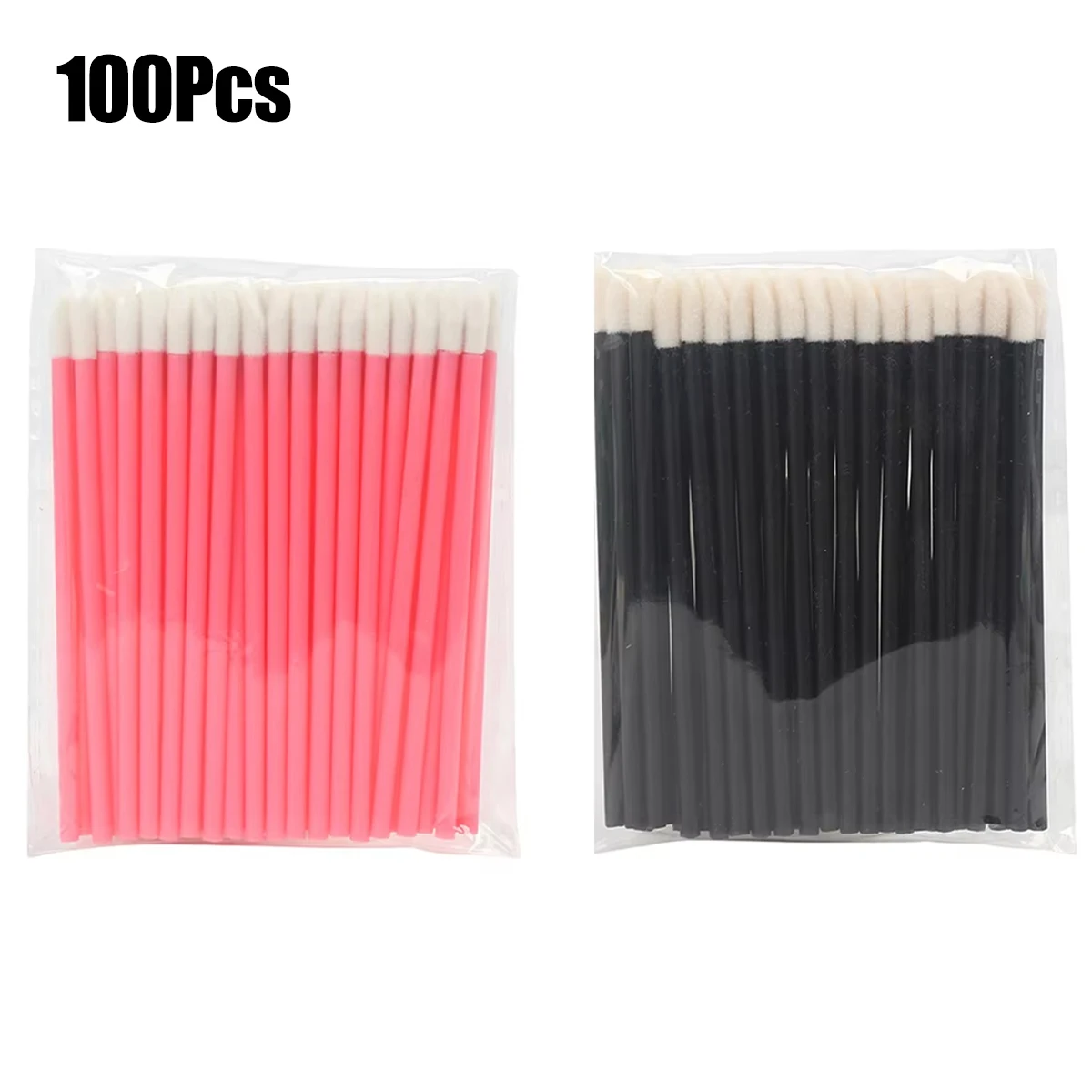 100 Stuks Wegwerp Lip Borstel Wimper Make-Up Kwasten Lash Extension Mascara Applicator Lipstick Wands Set Cosmetische Makeup Tools