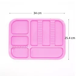 Dental Instruments Trays Food Grade Plastic Autoclable Odontologia Separators Tray Divided Placement Box Dentistry Laboratory