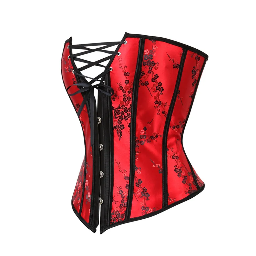 Overbust Corset Plus Size Burlesque Costumes Vintage Sexy Corselet Corsets and Bustiers Tops Gothic Lingerie Women