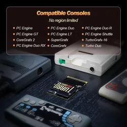 PC Engine and Turbo GrafX game cards with 1000 games