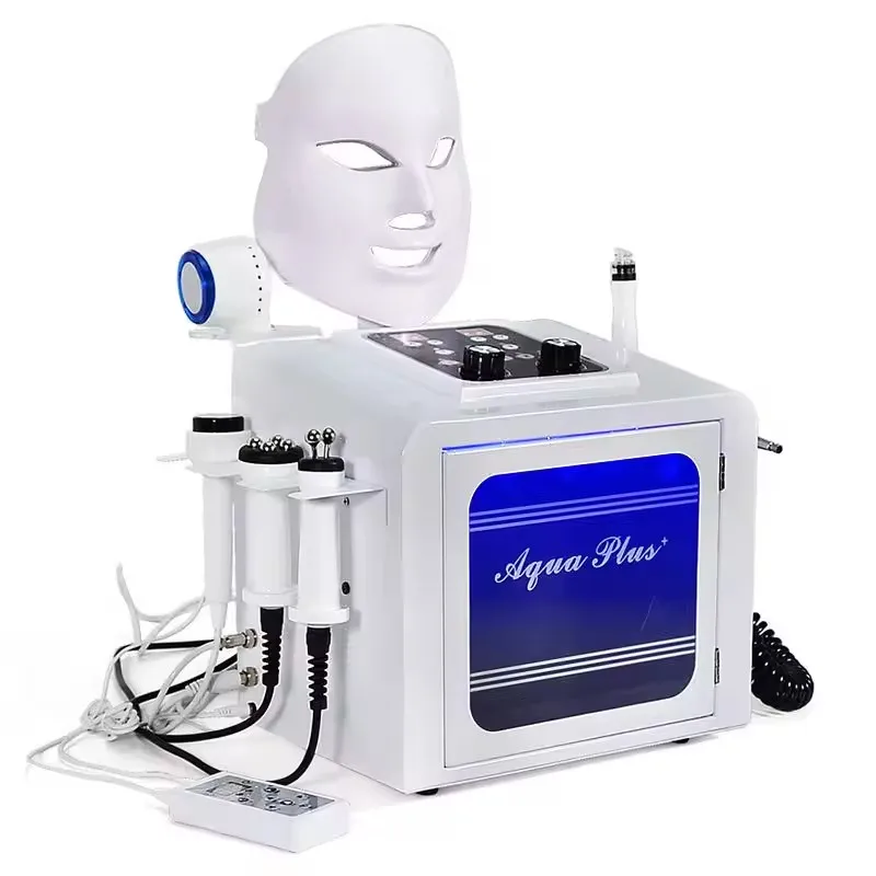 8-in-1 waterzuurstof gezichtsmachine Diepe reiniging Aqua Peeling Aanscherping Hydro Dermabrasie Bubble Huidverzorging Spa Schoonheidsapparaat