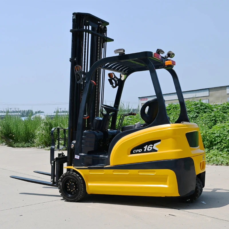 Electric Forklift 3 Wheel 0.5Ton 11on 1.5Ton Lift Height 3m-7m Fully hydraulic For Unloading Truck Warehouse Moving