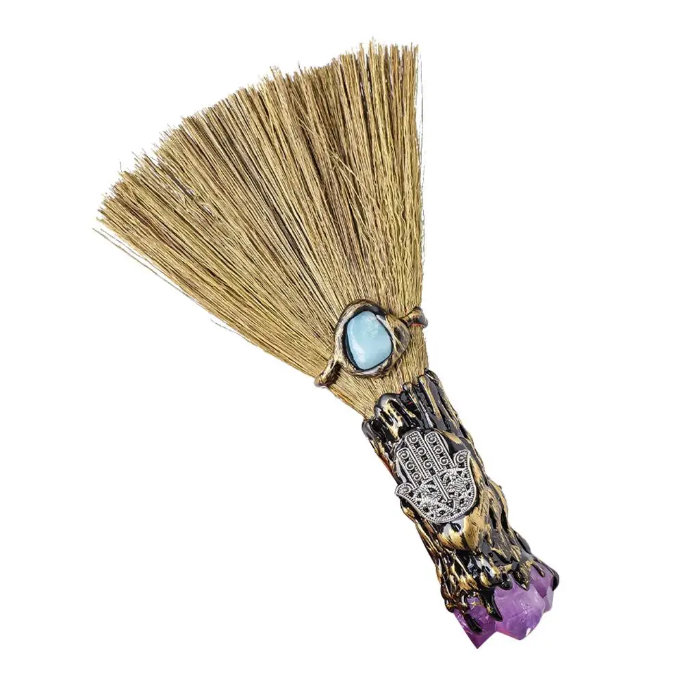 

Broomstick Decorations Halloween Party Broom Prop For Halloween Cosplay Supplies Photograph Video Props