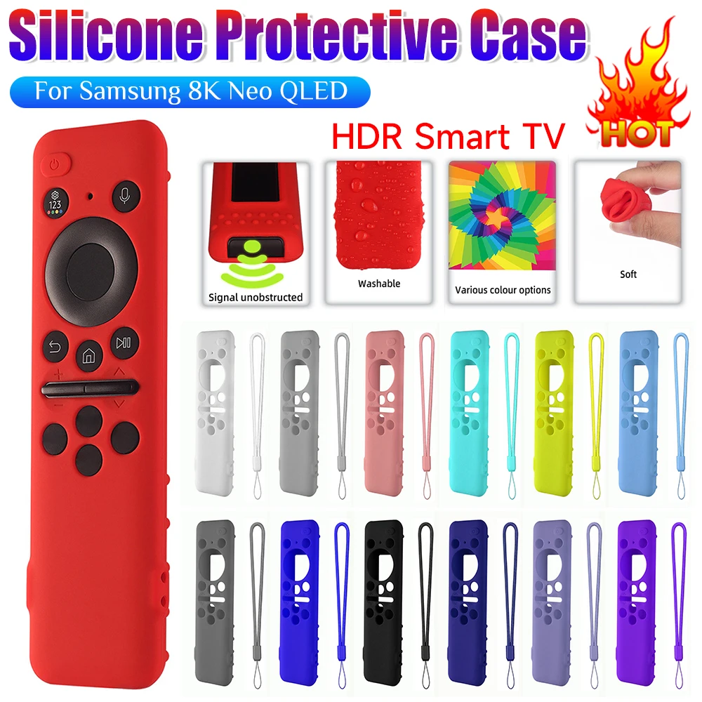 Silicone Protective Cover for Samsung Smart TV Remote Control BN59-01432A/01432B/01432D/01432J/01436B Solar Cell Remote Case