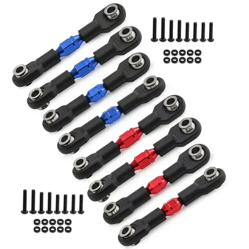 4Pcs Adjustable Alloy Turnbuckles for RC Cars - Enhanced Stability & Durability