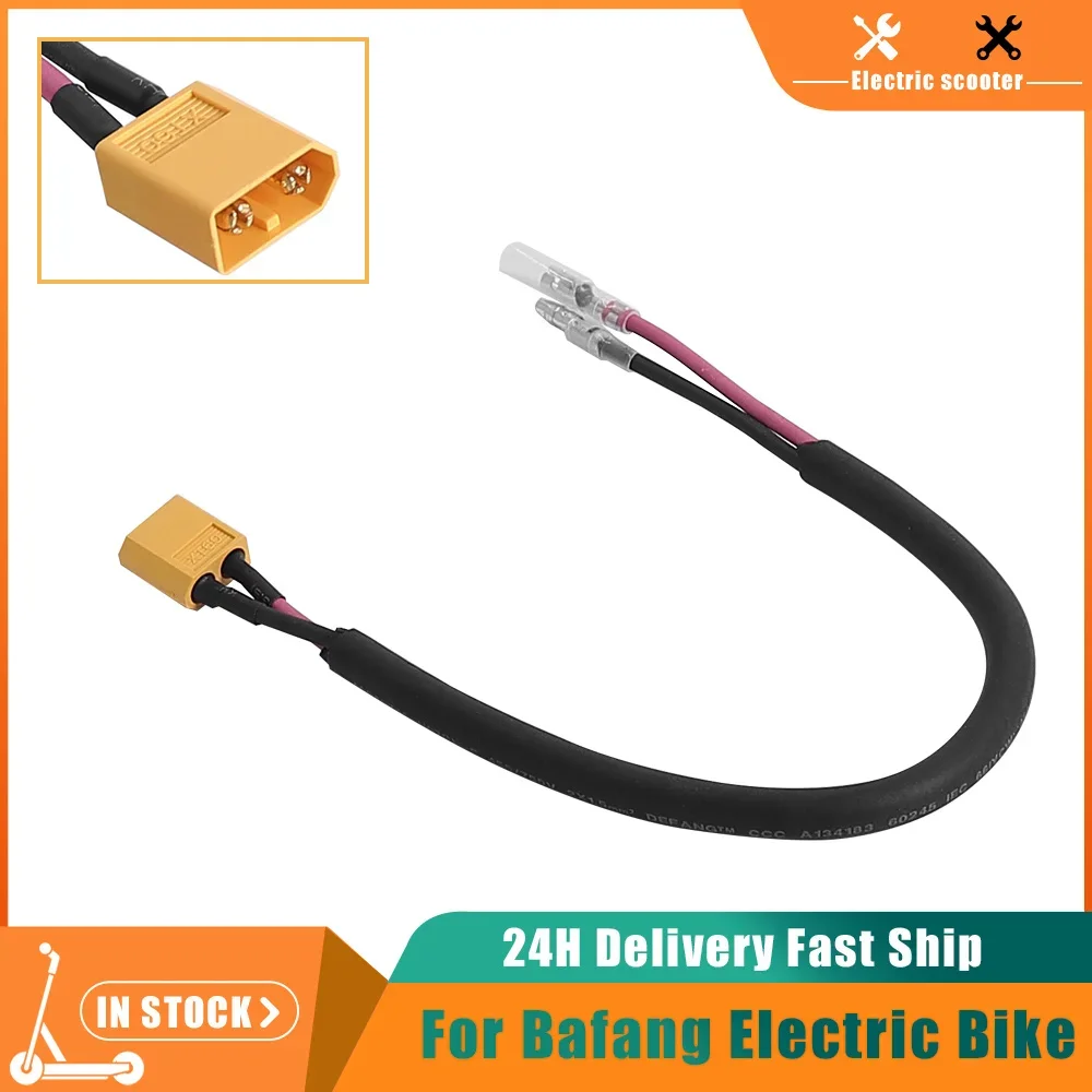 E-Bike XT60 Connector Cable Power Extension Cable for Bafang BBS01B BBS02B BBSHD Mid Drive Motor Electric Bike Battery Cables