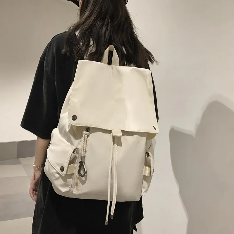 Casual Student Schoolbag Waterproof Nylon School Backpack for Teenage Girls Mochila Travel Women Rucksack BookBag Big Capacity