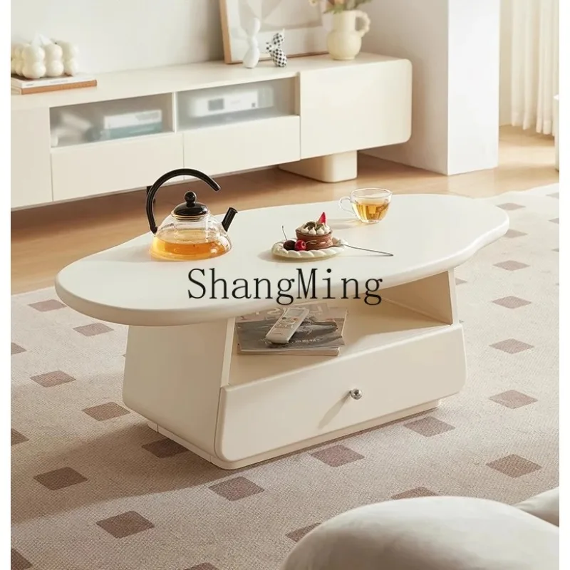 CL  wind TV cabinet living room new home floor cloud coffee table combination small apartment